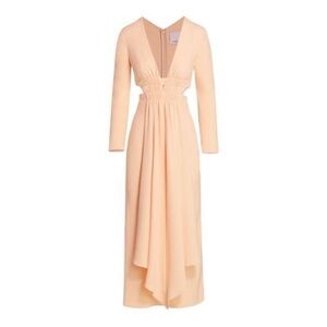 Acler Soft Peach Long Sleeve Dress